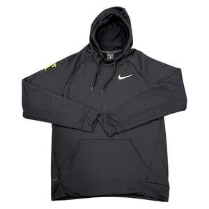 Men Nike Club pullover Students Run Los Angeles Marathon Finisher Black Hoodie M